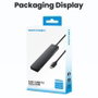 Vention Hub USB Tipo-C 3.2 CKDbb con 2x USB-A, 2x USB-C y 1x USB-C PD